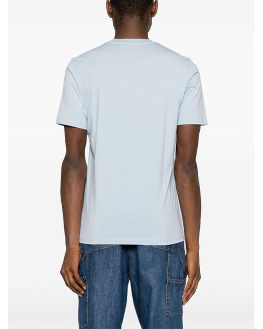 Dunhill Katoenen T-shirt Met Geborduurd Logo in het White voor heren