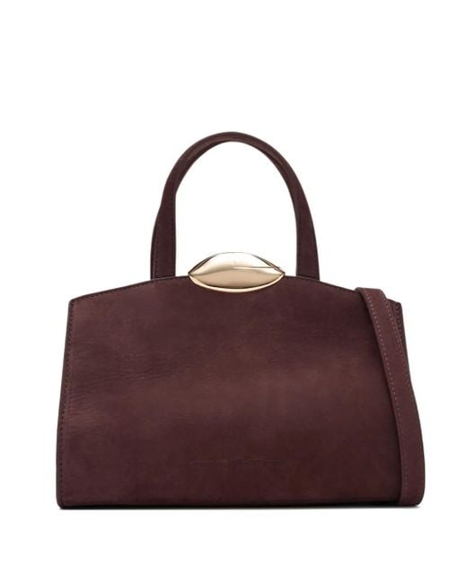 Benedetta Bruzziches Purple Serena Top Handle Tote Bag
