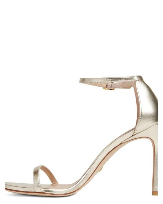Stuart Weitzman Metallic 105Mm Nudistsong Strap Sandals