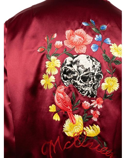 McQueen Embroidered Zip Jacket for men
