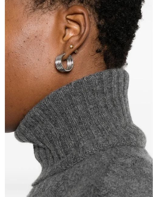 Roberto Collina Gray Turtleneck Sweater