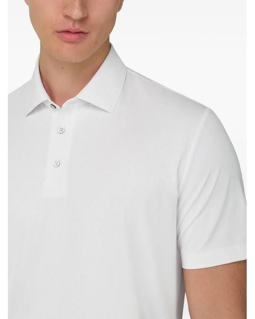 Boggi White B Tech Polo Shirt for men