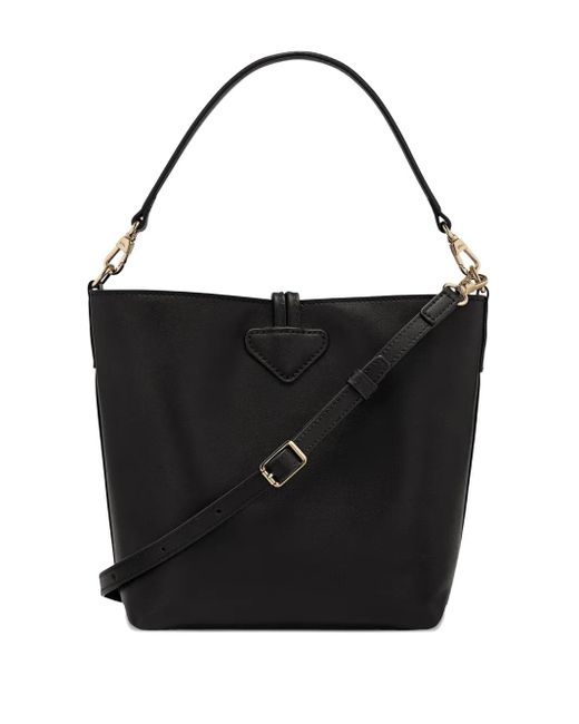 Longchamp Black Extra Small Le Roseau Bucket Bag