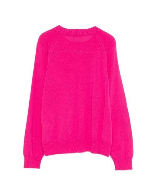 Vivetta Pink Logo-Patch Sweater