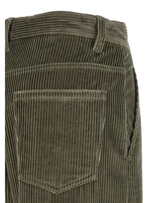 Brunello Cucinelli Green Corduroy Trousers