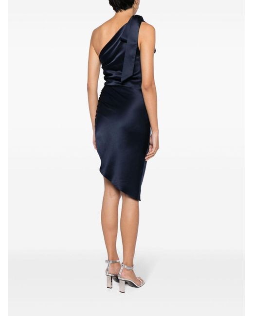 Michelle Mason Blue Asymmetrisches Kleid