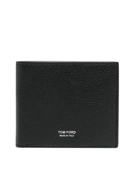 Tom Ford Black T Icon Bi-fold Wallet for men