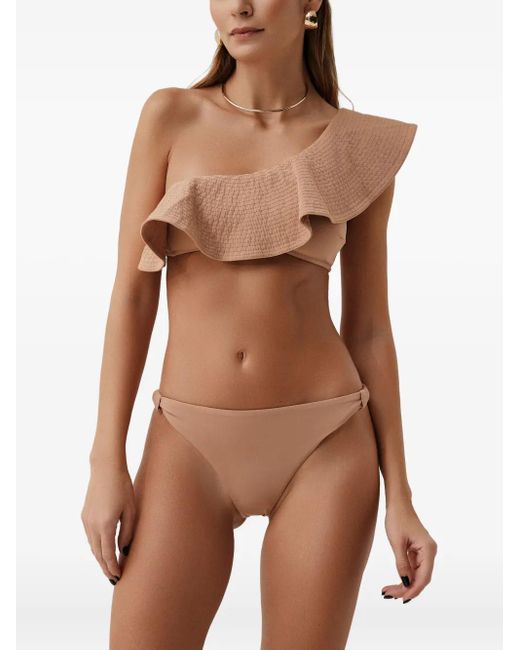 SOFIA ERHAN White Florence One-Shoulder Bikini