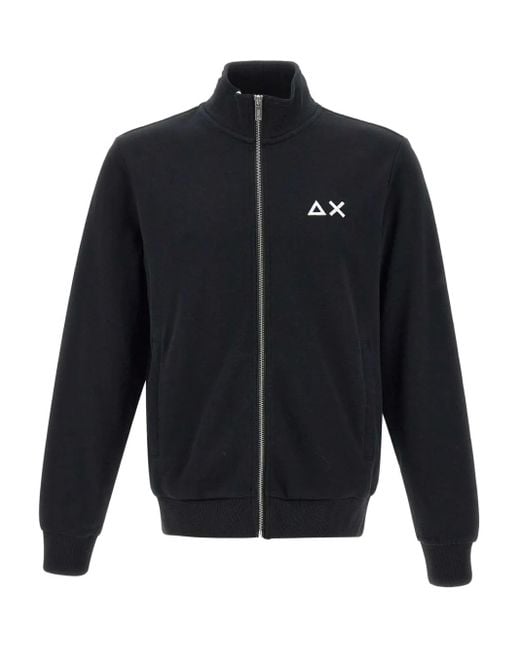 Sudadera de algodón con cremallera Sun 68 de hombre de color Blue