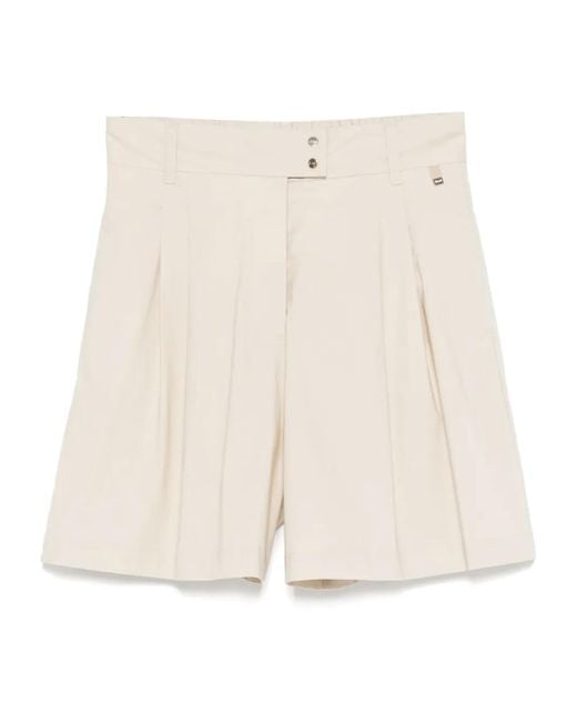 Herno Jersey Shorts in het Natural
