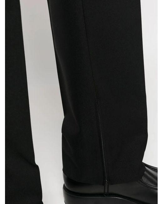 Off-White c/o Virgil Abloh Black Straight Trousers With Safety Pins for men