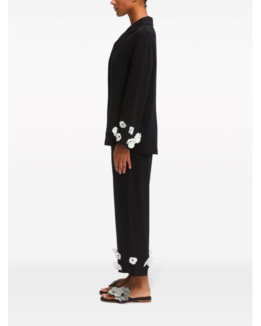 Sleeper Zijden Pyjama Met Print in het Black