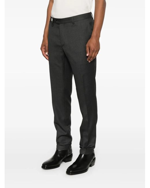 Billionaire Gray Virgin Wool Trousers for men