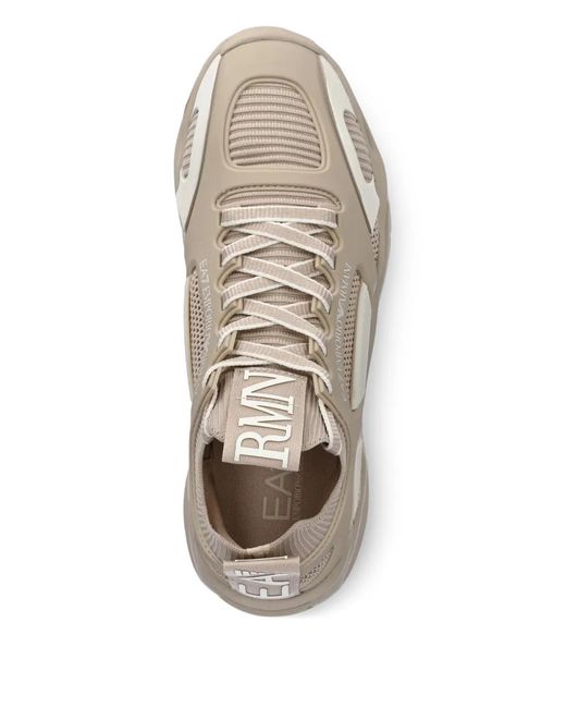 EA7 Natural Cut-Out-Effect Sneakers