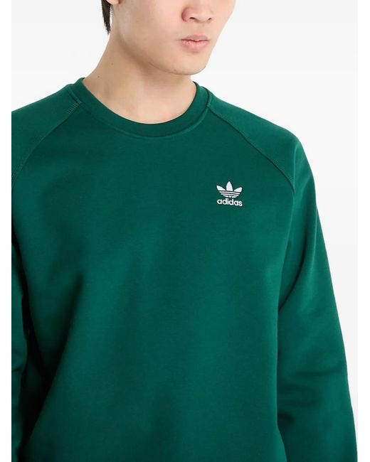 Adidas Green Trefoil Essentials Sweater for men