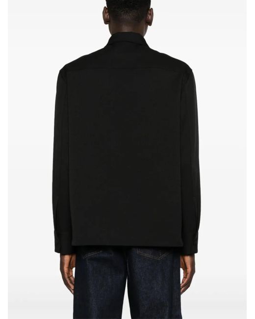 Jil Sander Hemd Mit Reißverschluss in Black für Herren