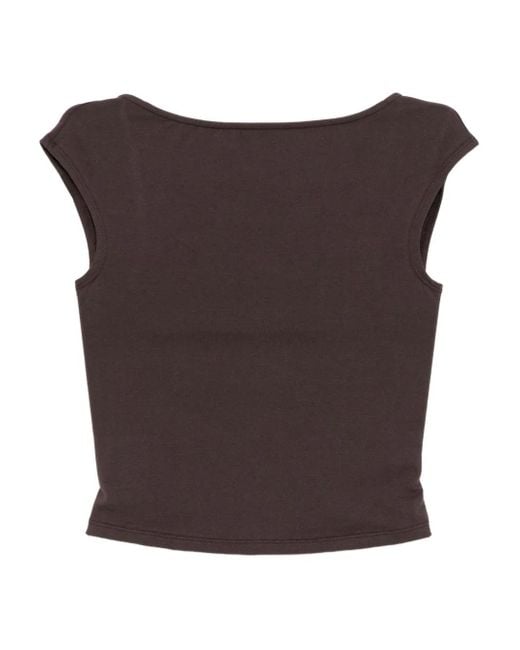 Reformation Brown Darra Top
