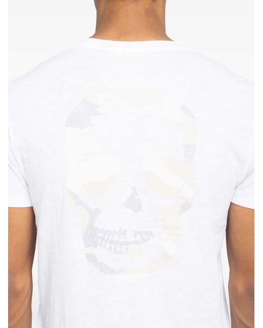 Zadig & Voltaire White Stockholm Chest-Pocket T-Shirt for men