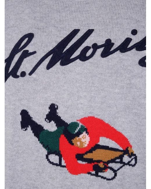 Mc2 Saint Barth Gray "Heron" Pullover for men