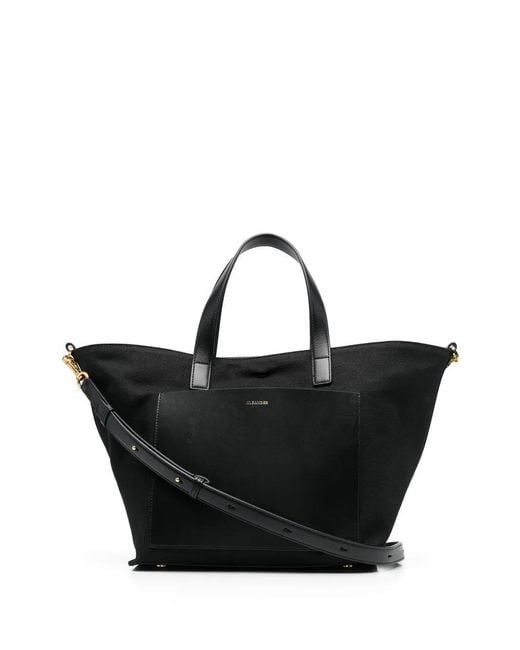 Jil Sander Black Wander Square Small Shopping Bag