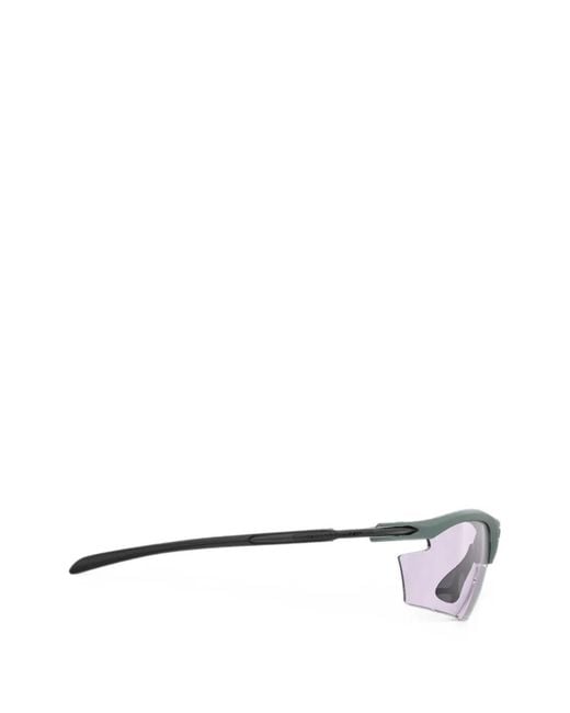 Rudy Project Gray Rydon Geometric-Frame Sunglasses