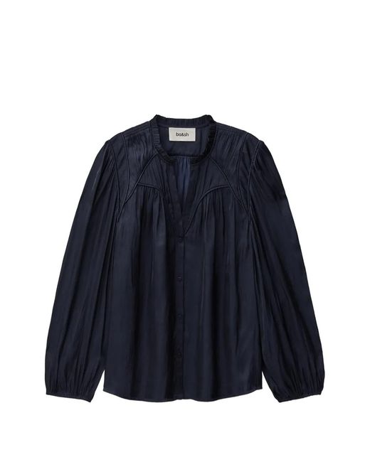 Ba&sh Cesira Gesmockte Blouse in het Blue