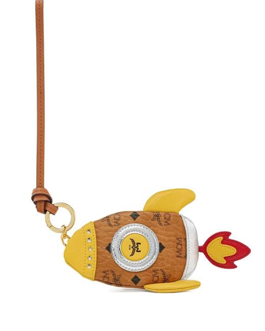 Charm con bolsillo de cohete MCM de color Metallic