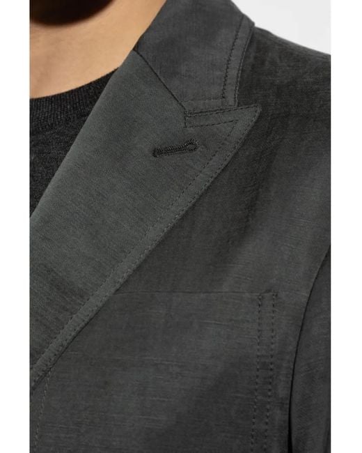 Blazer con botones Giorgio Armani de hombre de color Black