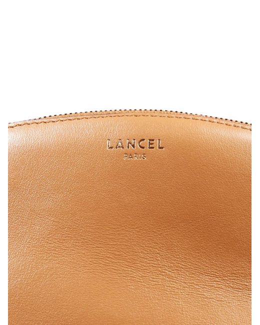 Lancel Orange Large Origami De Clutch