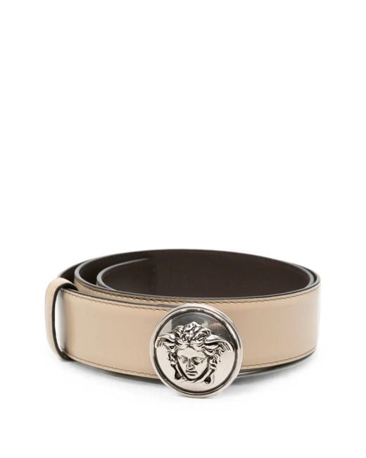 Versace Natural Medusa Plaque Belt