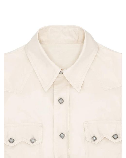 Fortela White Toledo Texan Flap-Pocket Shirt