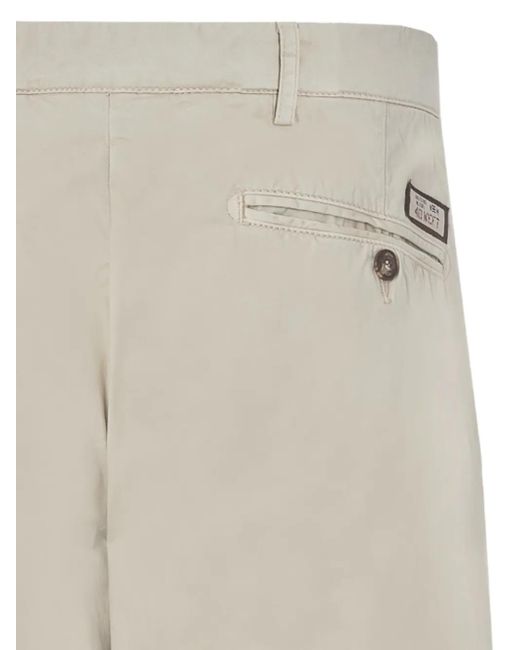 40 Weft Natural Cuffed Shorts for men