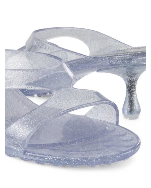 Jimmy Choo White Jelly Sandals