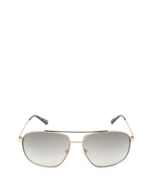 GUESS EYEWEAR Metallic Gradient Pilot-Frame Sunglasses for men