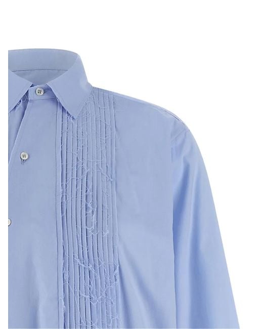 Jejia Blue Crazy Smoking Plissée Shirt
