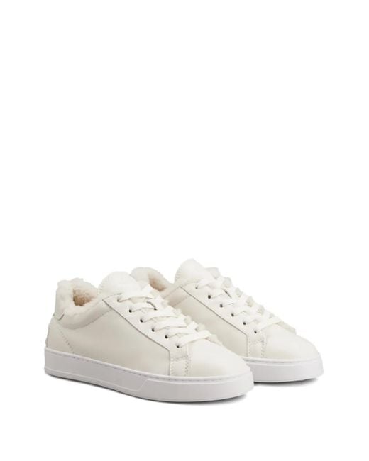 Tod's White Flat Shoes