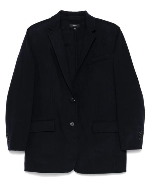 Theory Blue Wool Cashmere Blazer