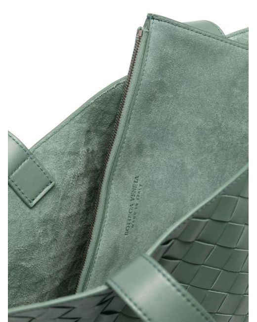 Bottega Veneta Green Intrecciato Leather Tote Bag for men
