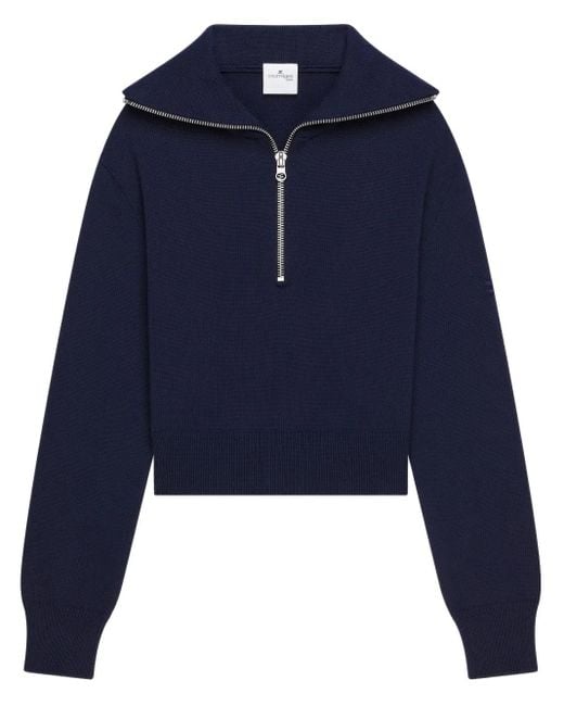 Courreges Blue Trucker Jumper