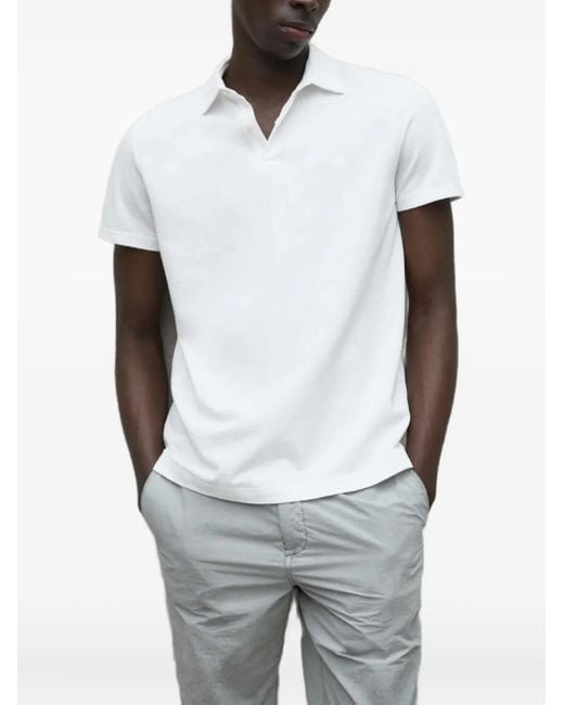 Ecoalf White Short-Sleeve Polo Shirt for men