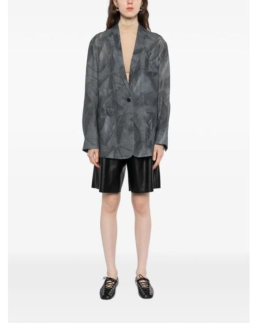 JNBY Gray Printed Blazer