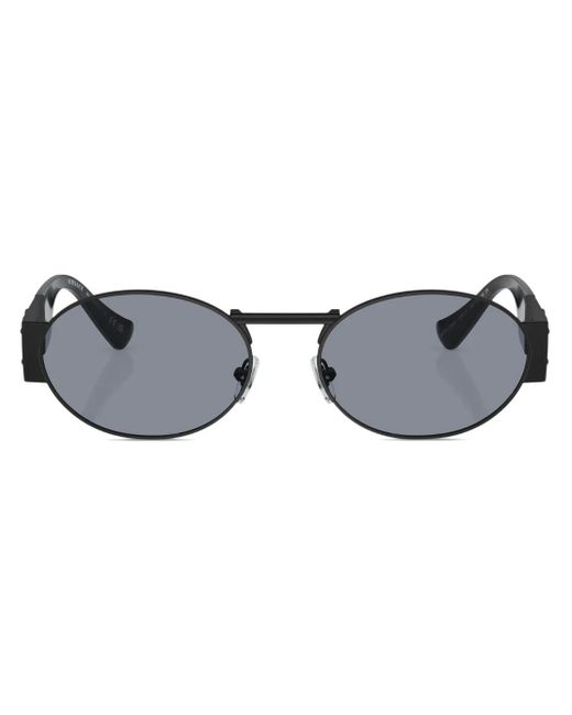 Versace Black Medusa Oval-Frame Sunglasses