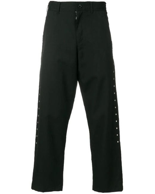 COMME DES GARÇON BLACK Blue Studded Chinos for men