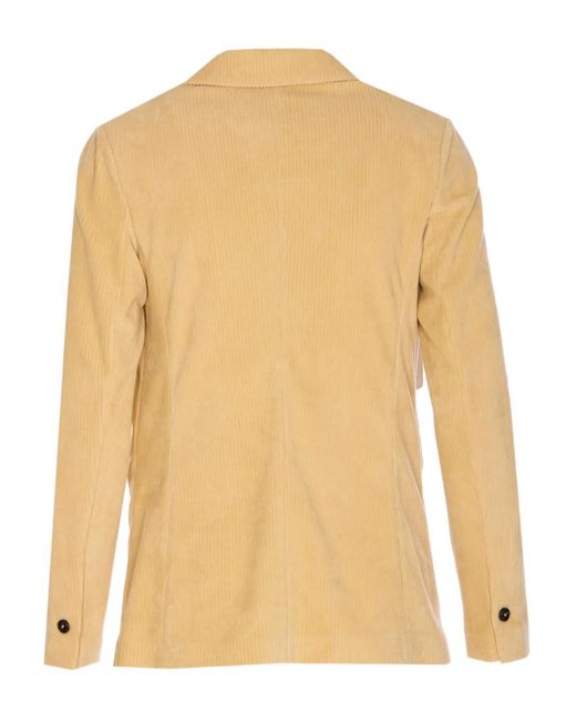 Circolo 1901 Natural Corduroy Single-Button Jacket