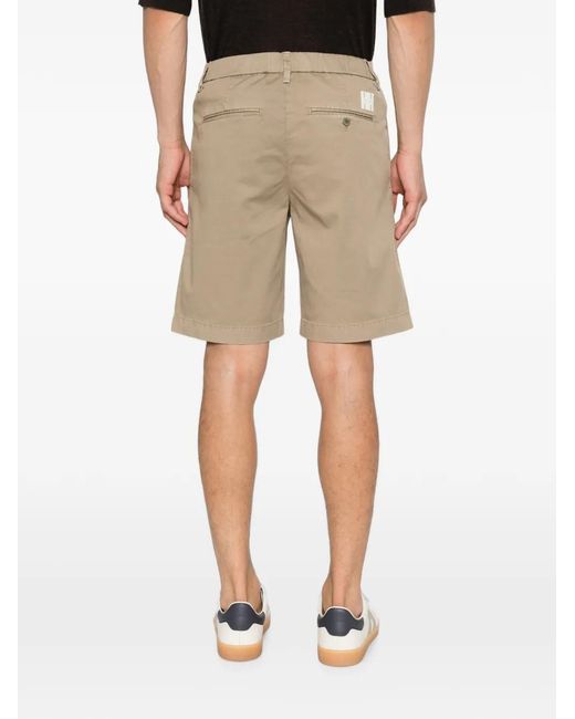 Jacob Cohen Natural George Stretch-Cotton Shorts for men