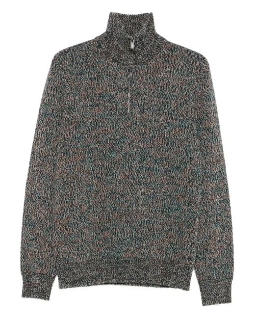Jersey con cremallera Barena de hombre de color Gray