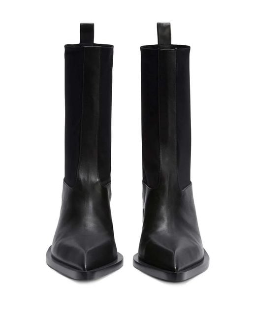 Jil Sander Black Ankle Boots