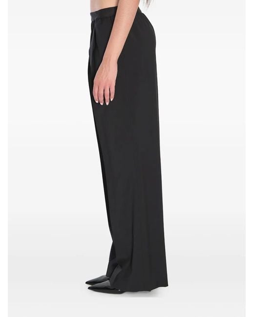 Loewe Black Logo Wool Trousers