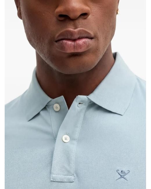 Polo Con Botones Hackett de hombre de color Blue