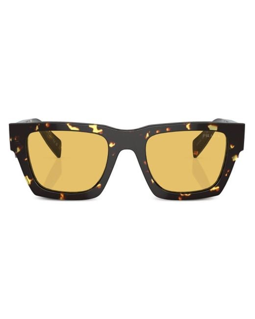 Prada Natural Tortoiseshell-effect Square Sunglasses for men